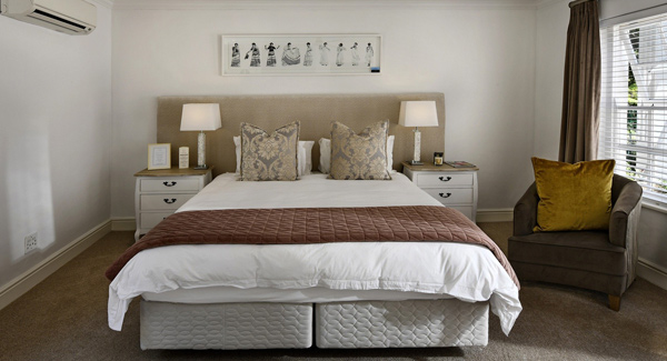 divan bed in a traditional bedroom setting