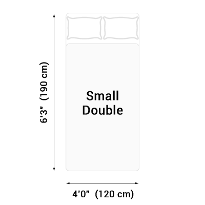 Small double bed dimensions UK